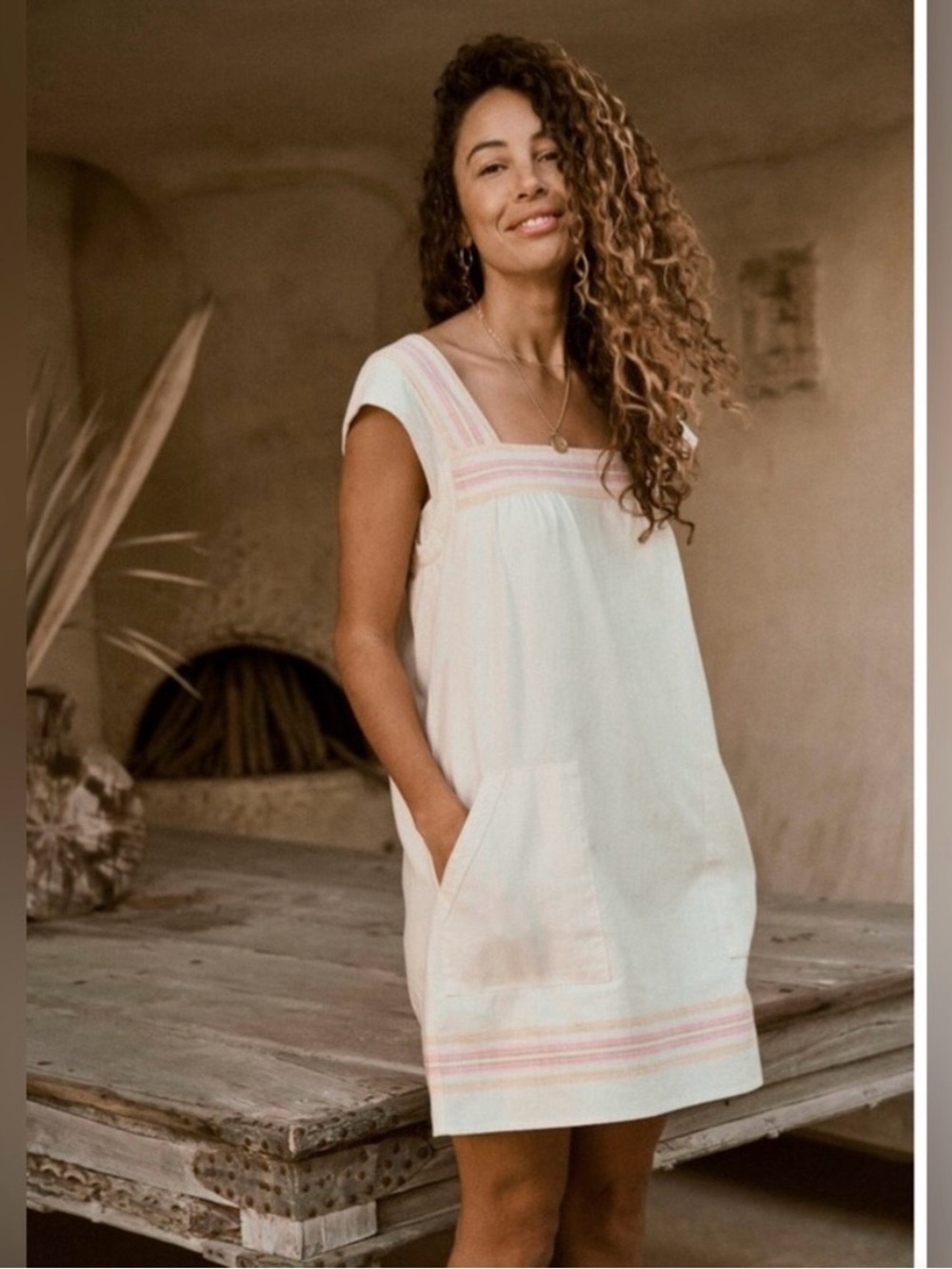 Faherty Hailee organic cotton dress, NWOT, Small
